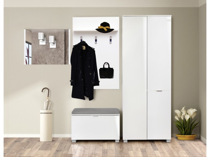 Модулно портманто ELEGANCE LINE set 2 (бяло гланц)